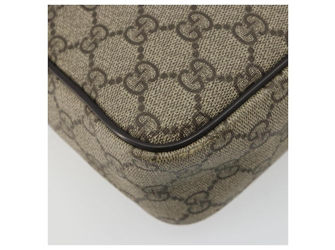 Sac à épaule GUCCI GG Supreme PVC Beige Gold 233268 Auth 195210 Doré - vue 16