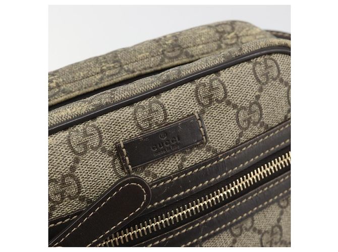Sac à épaule GUCCI GG Supreme PVC Beige Gold 233268 Auth 195210 Doré - vue 17