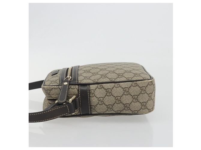 Sac à épaule GUCCI GG Supreme PVC Beige Gold 233268 Auth 195210 Doré - vue 4