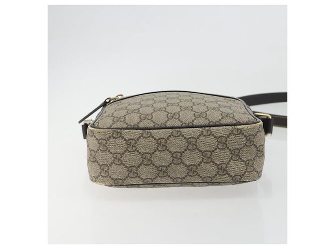 Sac à épaule GUCCI GG Supreme PVC Beige Gold 233268 Auth 195210 Doré - vue 5