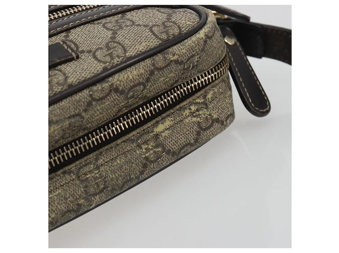 Sac à épaule GUCCI GG Supreme PVC Beige Gold 233268 Auth 195210 Doré - vue 7