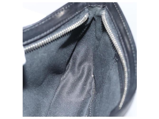 Céline Borsa a tracolla CELINE C Macadam Canvas Nero Argento Auth 193919A - vista 19