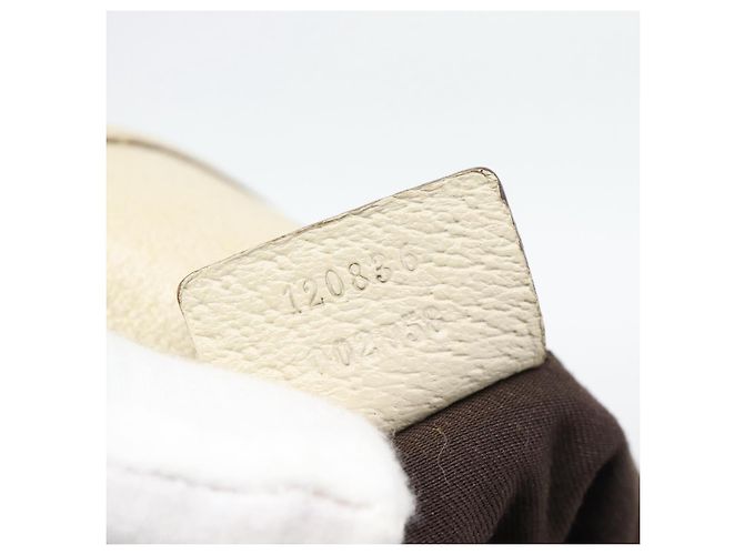 Borsa Tote GUCCI GG Canvas Beige Tono Oro 120836 Auth BA14589 - vista 12