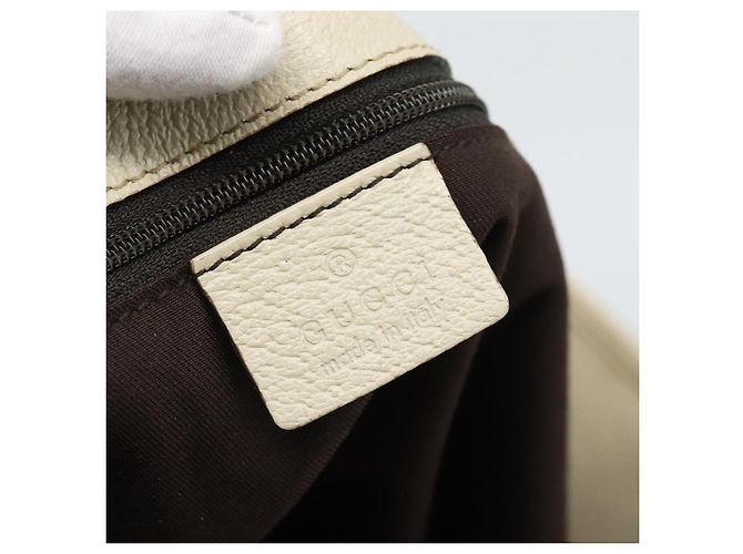 Borsa Tote GUCCI GG Canvas Beige Tono Oro 120836 Auth BA14589 - vista 17