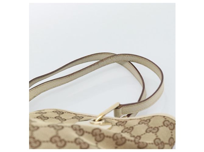 Borsa Tote GUCCI GG Canvas Beige Tono Oro 120836 Auth BA14589 - vista 8