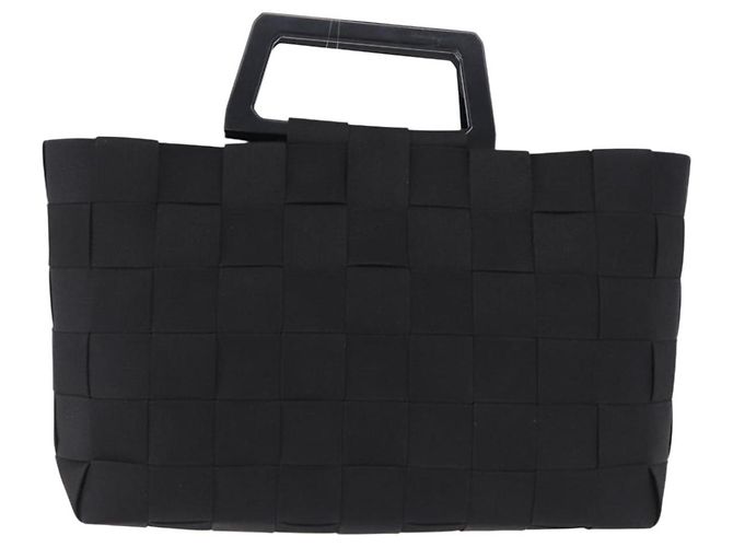 Borsa a mano Salvatore Ferragamo Canvas Black Silver Auth BA14183 Nero Argento - vista 13