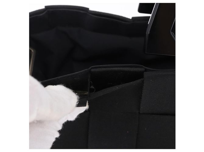 Borsa a mano Salvatore Ferragamo Canvas Black Silver Auth BA14183 Nero Argento - vista 2
