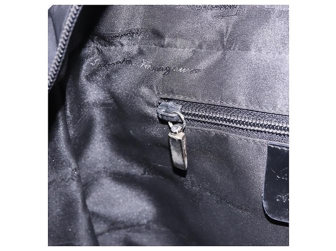 Borsa a mano Salvatore Ferragamo Canvas Black Silver Auth BA14183 Nero Argento - vista 20