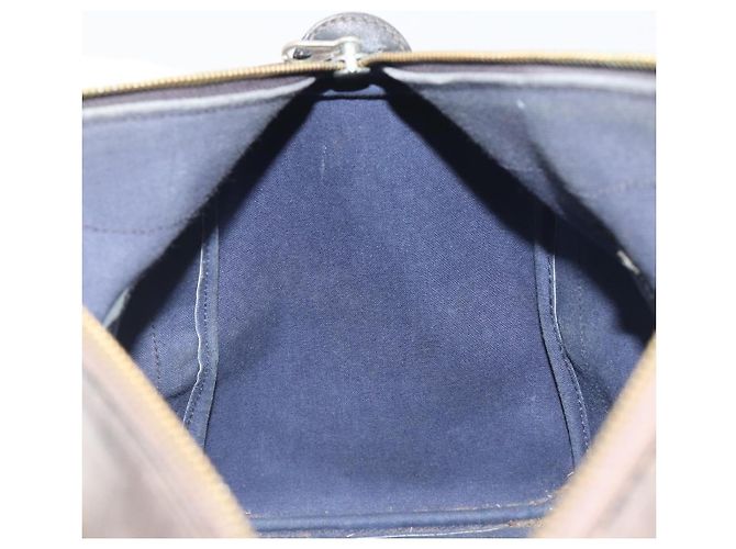 Borsa a Mano GUCCI GG Supreme PVC Pelle Navy Tono Oro Auth 194149 Blu navy - vista 18