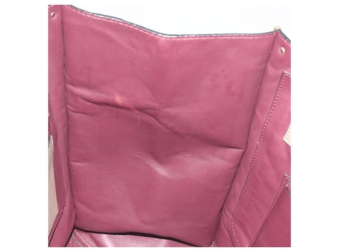 Borsa Tote VALENTINO Studs Marrone Oro Auth bs36602 D'oro - vista 20
