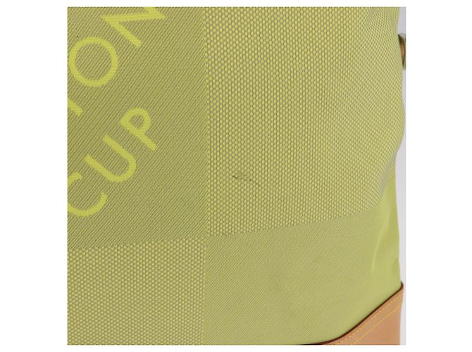 LOUIS VUITTON Damier Geant America Cube Bag Canvas Yellow M80633 Auth BA13761A Giallo - vista 3