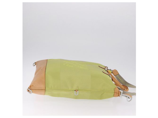 LOUIS VUITTON Damier Geant America Cube Bag Canvas Yellow M80633 Auth BA13761A Giallo - vista 4