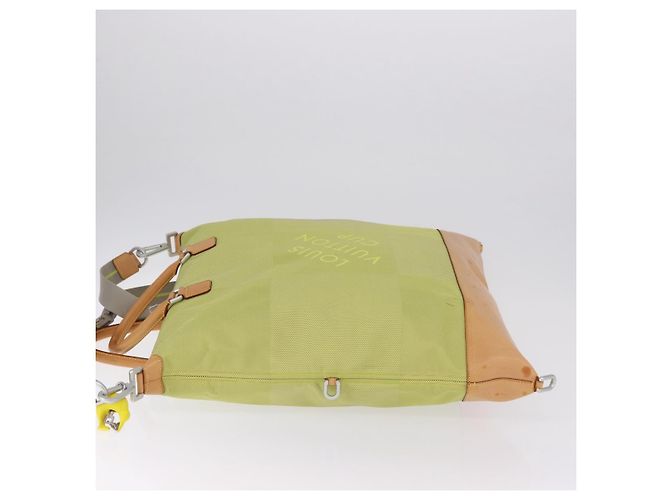 LOUIS VUITTON Damier Geant America Cube Bag Canvas Yellow M80633 Auth BA13761A Giallo - vista 5