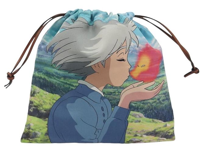 LOEWE Studio Ghibli Howl's Moving Castle Sophie Pouch Nylon Blue Auth 167482M - vista 13