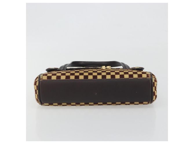 LOUIS VUITTON Damie Sovage Lion Hand Bag Black M92131 LV Auth bs36584 Nero - vista 6