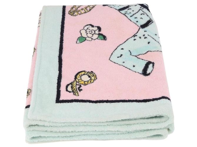 CHANEL Beach Towel Cotton Multicolor CC Auth 188084 Multiple colors - view 3