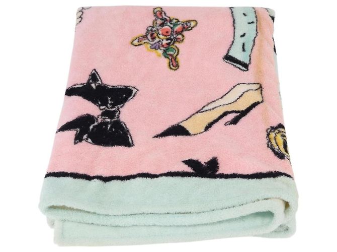 CHANEL Beach Towel Cotton Multicolor CC Auth 188084 Multiple colors - view 4