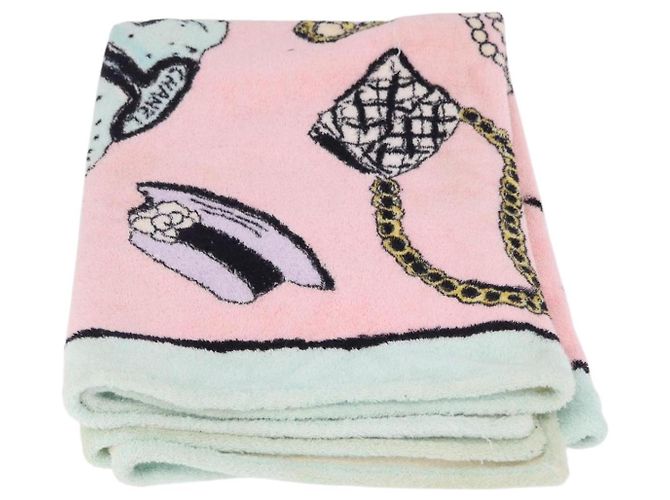 CHANEL Beach Towel Cotton Multicolor CC Auth 188084 Multiple colors - view 5