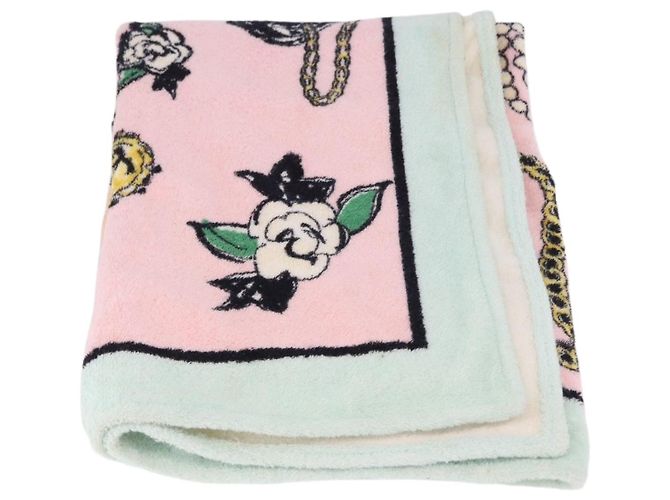 CHANEL Beach Towel Cotton Multicolor CC Auth 188084 Multiple colors - view 6