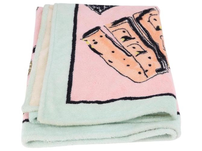 CHANEL Beach Towel Cotton Multicolor CC Auth 188084 Multiple colors - view 7