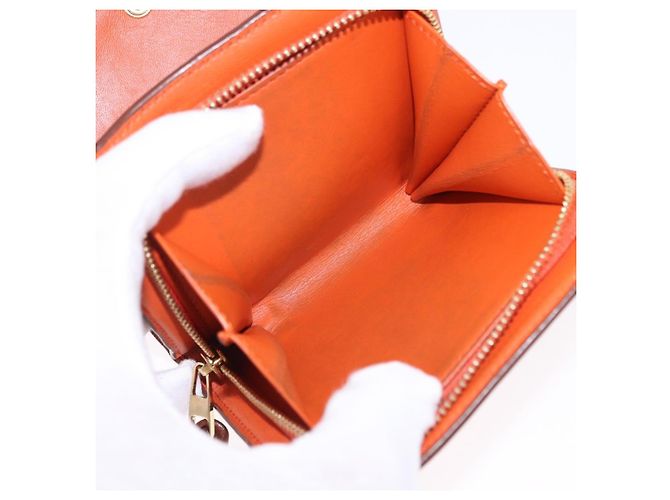 LOEWE Studio Ghibli Anagram Calcifer Portafoglio Pelle Marrone Oro Auth 193437SAM D'oro - vista 10