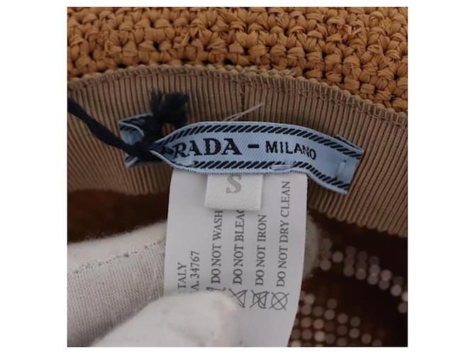 PRADA Hut Stroh Braun Auth BA14694M - Ansicht 11