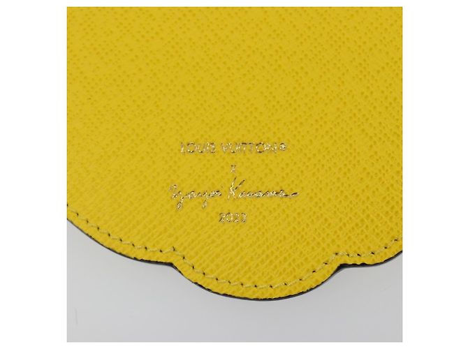 LOUIS VUITTON Porte Cles Face Leather Bag Charm LVxYK Yellow M01130 Auth 194698M Giallo - vista 10