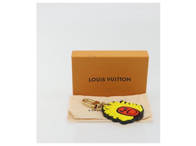 LOUIS VUITTON Porte Cles Face Leather Bag Charm LVxYK Yellow M01130 Auth 194698M Giallo - vista 12