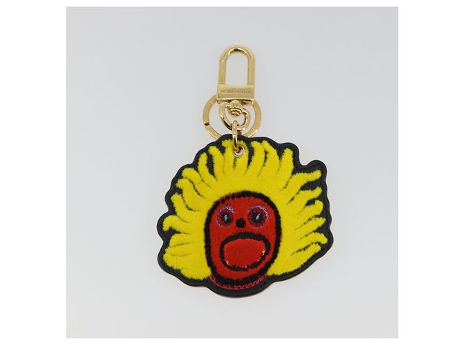 LOUIS VUITTON Porte Cles Face Leather Bag Charm LVxYK Yellow M01130 Auth 194698M Giallo - vista 2
