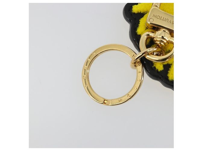 LOUIS VUITTON Porte Cles Face Leather Bag Charm LVxYK Yellow M01130 Auth 194698M Giallo - vista 4