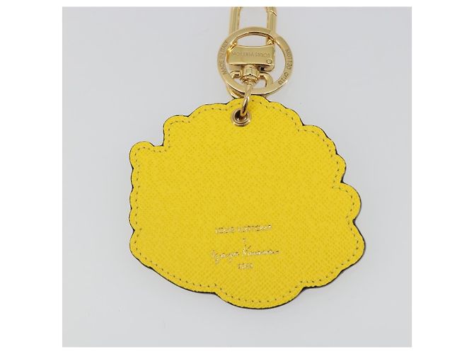 LOUIS VUITTON Porte Cles Face Leather Bag Charm LVxYK Yellow M01130 Auth 194698M Giallo - vista 9