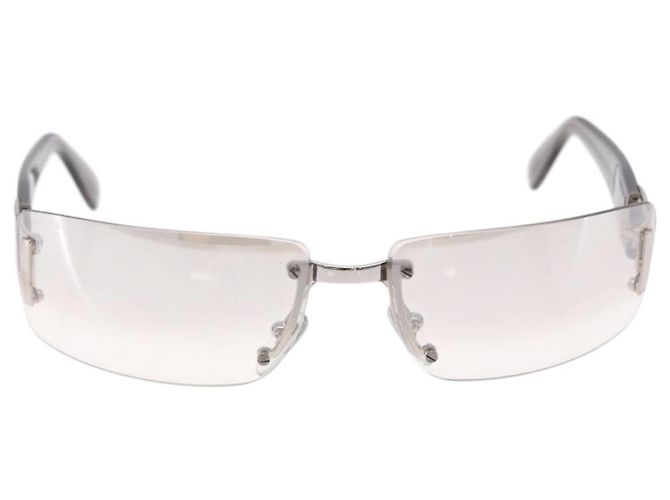 Bulgari Gafas de sol al aire BVLGARI Metal Clear Silver Auth BA14525 Plata - vista 13