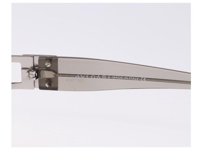 Bulgari Gafas de sol al aire BVLGARI Metal Clear Silver Auth BA14525 Plata - vista 16