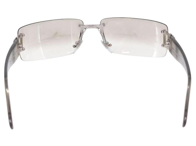 Bulgari Gafas de sol al aire BVLGARI Metal Clear Silver Auth BA14525 Plata - vista 2