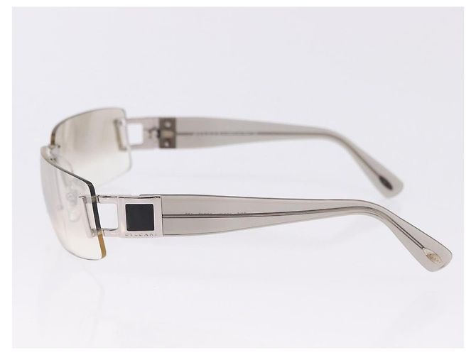 Bulgari Gafas de sol al aire BVLGARI Metal Clear Silver Auth BA14525 Plata - vista 5