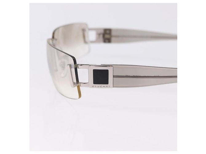 Bulgari Gafas de sol al aire BVLGARI Metal Clear Silver Auth BA14525 Plata - vista 6