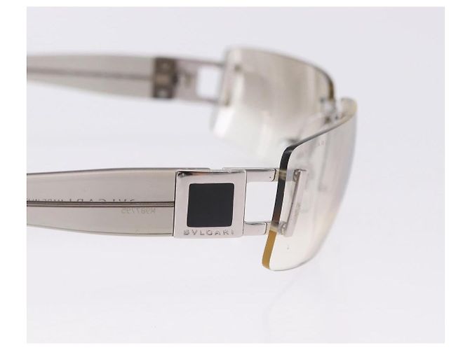 Bulgari Gafas de sol al aire BVLGARI Metal Clear Silver Auth BA14525 Plata - vista 8