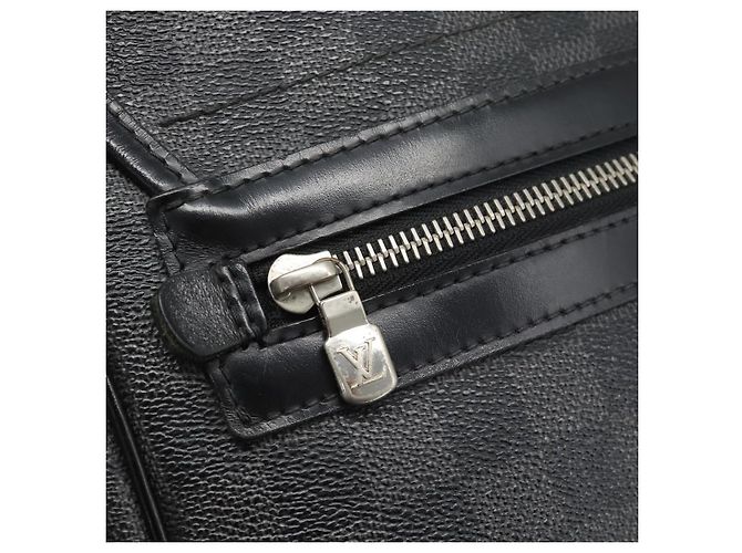 LOUIS VUITTON Damier Grafitte Daniel MM Shoulder Bag N58029 LV Auth BA14689 Damier ebene - vista 18