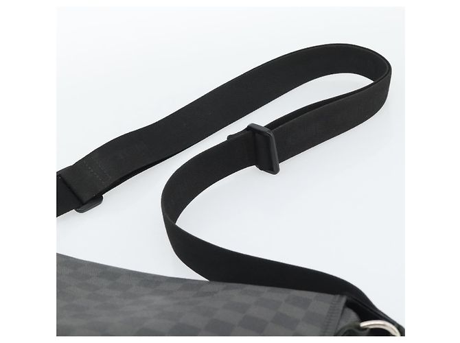 LOUIS VUITTON Damier Grafitte Daniel MM Shoulder Bag N58029 LV Auth BA14689 Damier ebene - vista 8