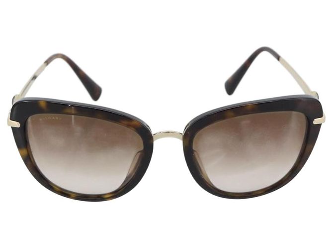 Bulgari Gafas de sol BVLGARI Metal Brown Gold Auth SW2607V Castaño Dorado - vista 13