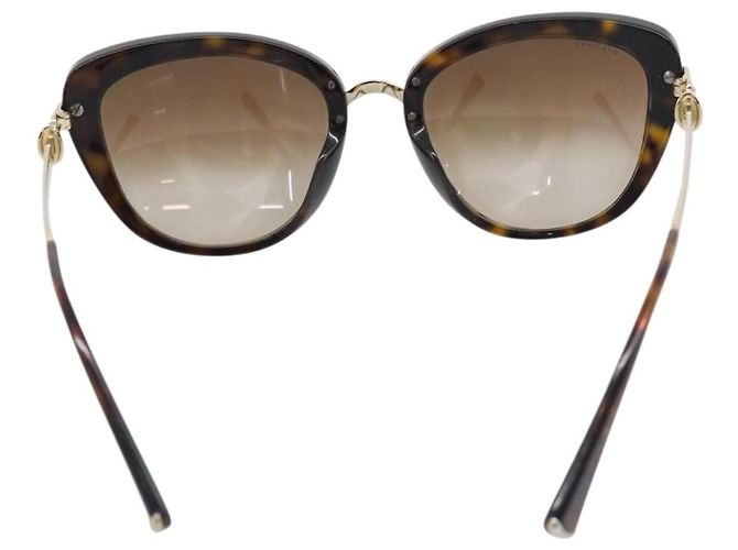 Bulgari Gafas de sol BVLGARI Metal Brown Gold Auth SW2607V Castaño Dorado - vista 2