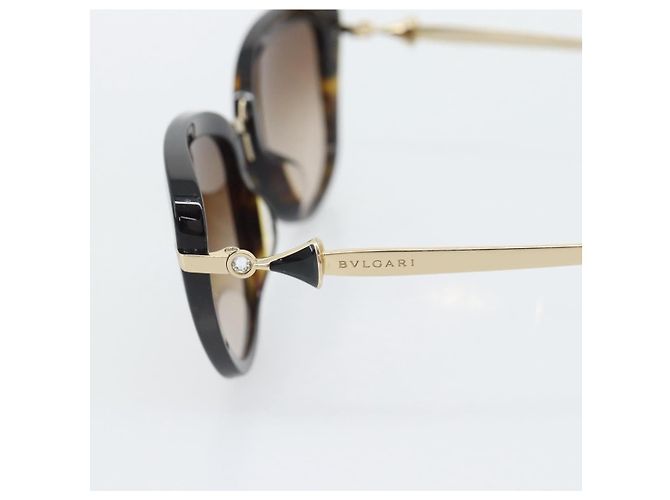Bulgari Gafas de sol BVLGARI Metal Brown Gold Auth SW2607V Castaño Dorado - vista 6