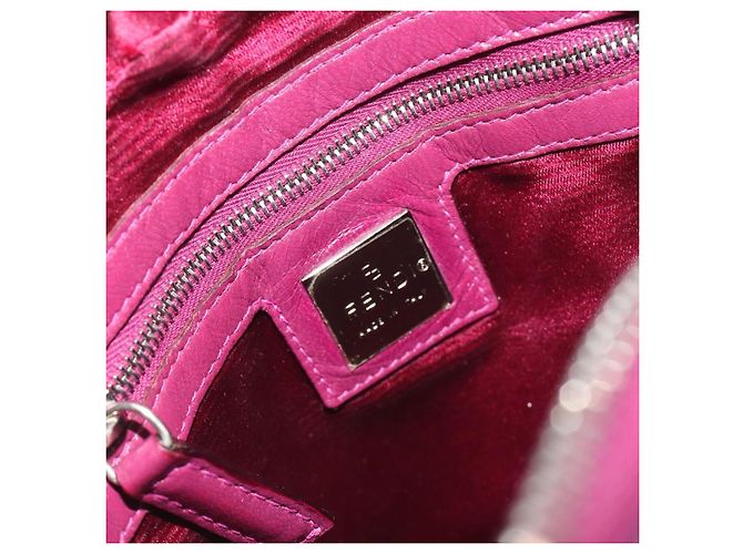 Borsa a tracolla FENDI Zucca Canvas Purple Silver Auth BA14184 Argento Porpora - vista 19