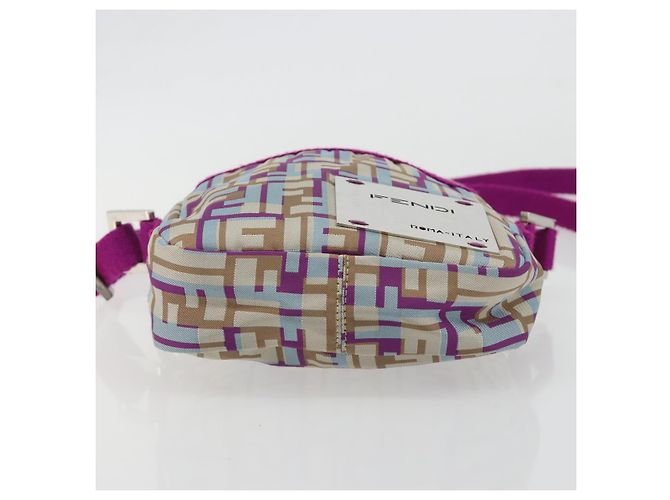 Borsa a tracolla FENDI Zucca Canvas Purple Silver Auth BA14184 Argento Porpora - vista 5