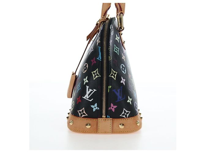Borsa a mano LOUIS VUITTON Monogram Multicolor Alma Nera M92646 LV Auth 192464V Nero - vista 3