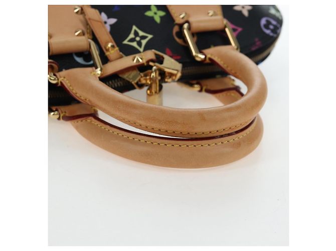 Borsa a mano LOUIS VUITTON Monogram Multicolor Alma Nera M92646 LV Auth 192464V Nero - vista 7