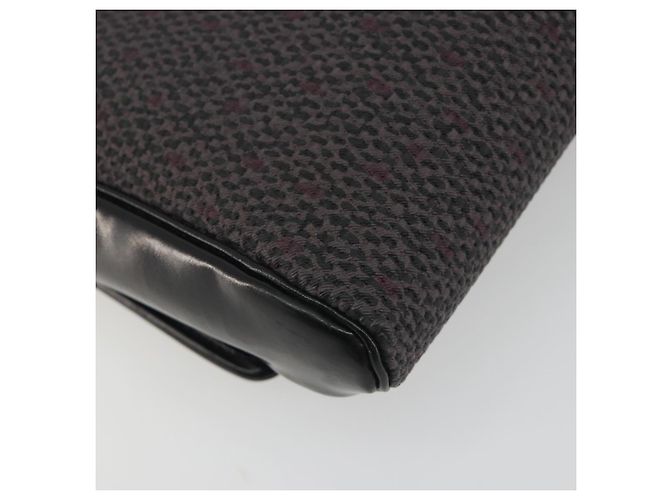 Borsa a tracolla SAINT LAURENT PVC Canvas Black Gold Auth bs36624 Nero D'oro - vista 16
