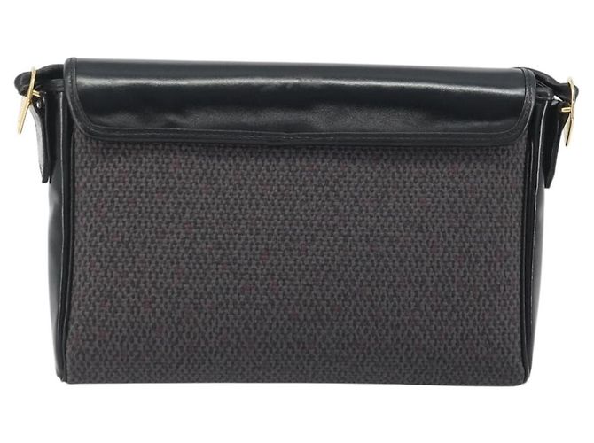 Borsa a tracolla SAINT LAURENT PVC Canvas Black Gold Auth bs36624 Nero D'oro - vista 2