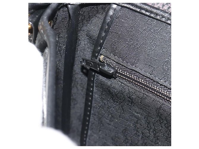 Borsa a tracolla SAINT LAURENT PVC Canvas Black Gold Auth bs36624 Nero D'oro - vista 22