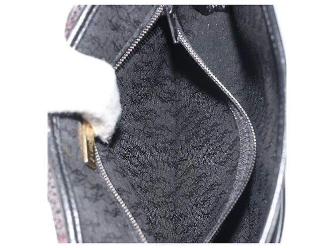 Borsa a tracolla SAINT LAURENT PVC Canvas Black Gold Auth bs36624 Nero D'oro - vista 23